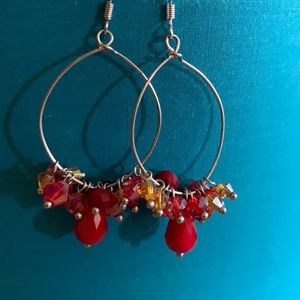 Red earrings